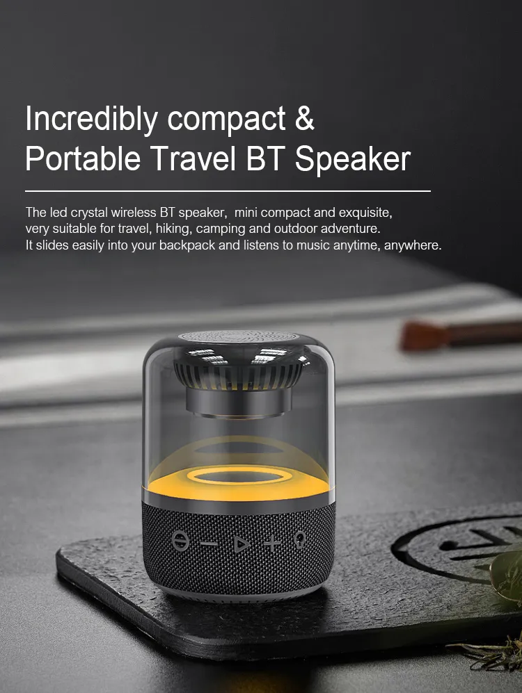 Bluetooth Crystal Speaker With LED Light wholesale Bluetooth Crystal Speaker With LED Light wholesale
