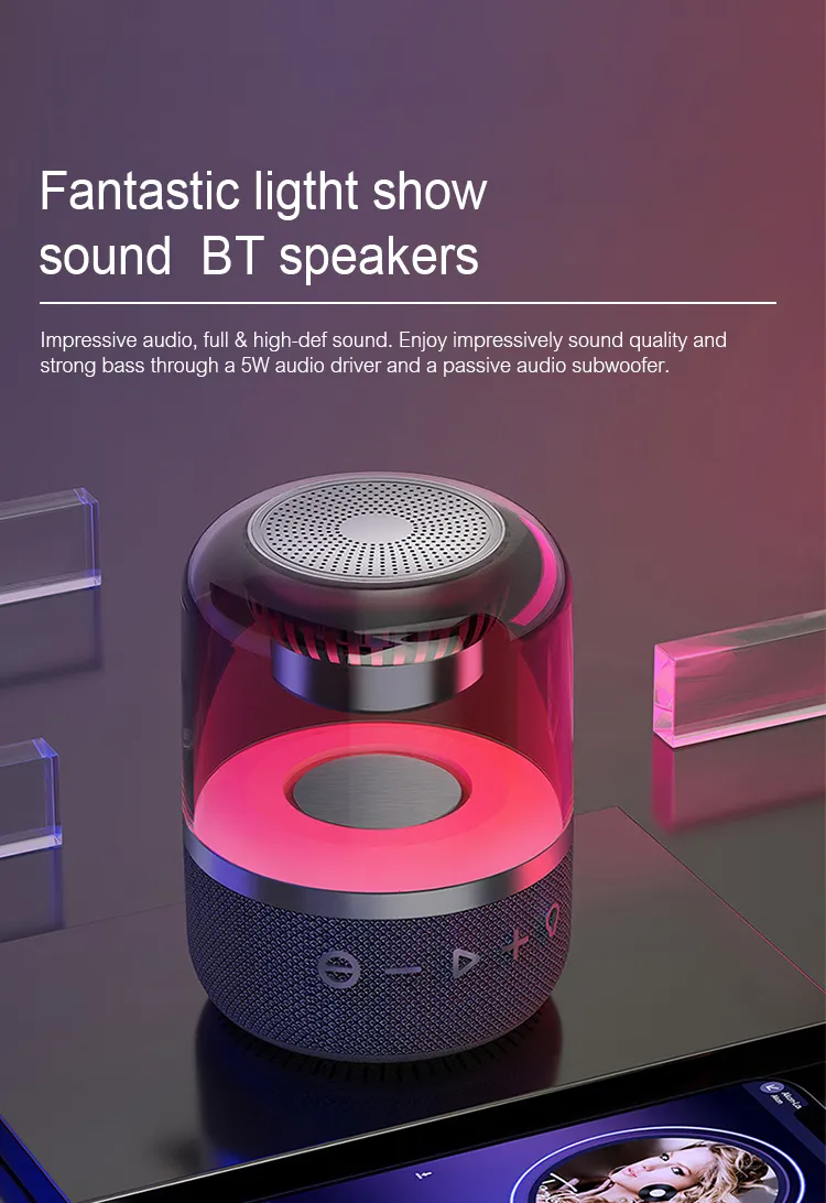 Bluetooth Crystal Speaker With LED Light mill Bluetooth Crystal Speaker With LED Light mill